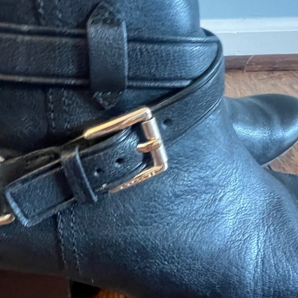 Coach Women’s Black Leather Pauline Heeled Ankle Boots - Picture 10 of 15